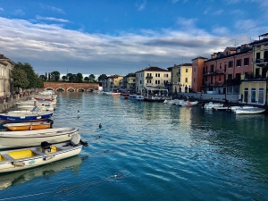 A pretty town in lake Garda