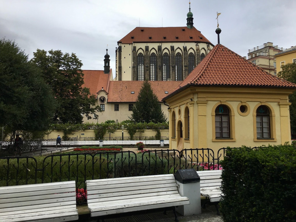 Franciscan Gardens in the city of Prague